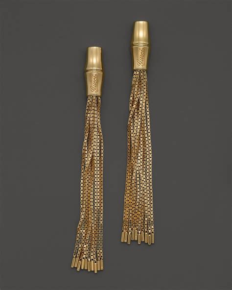 gucci bamboo drop earrings